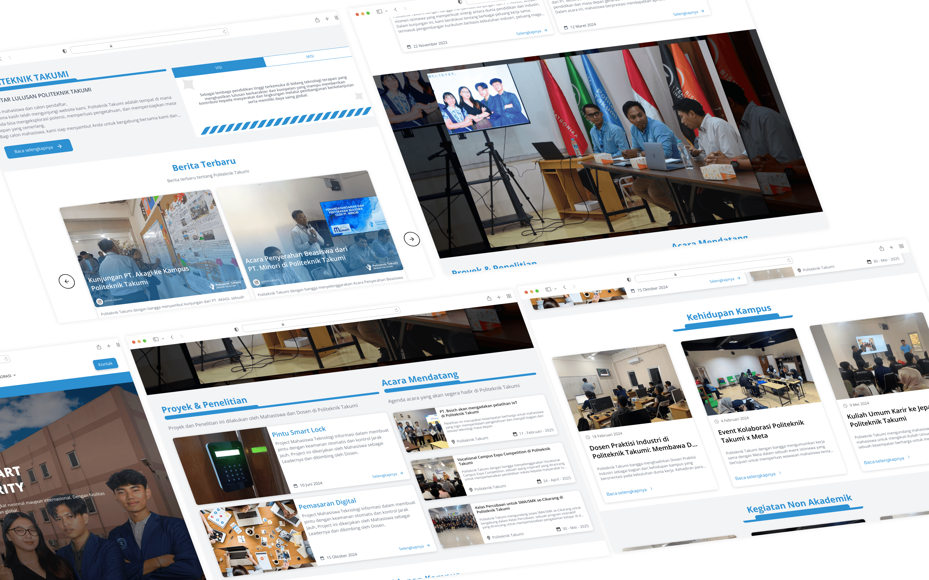 Politeknik Takumi website redesign preview