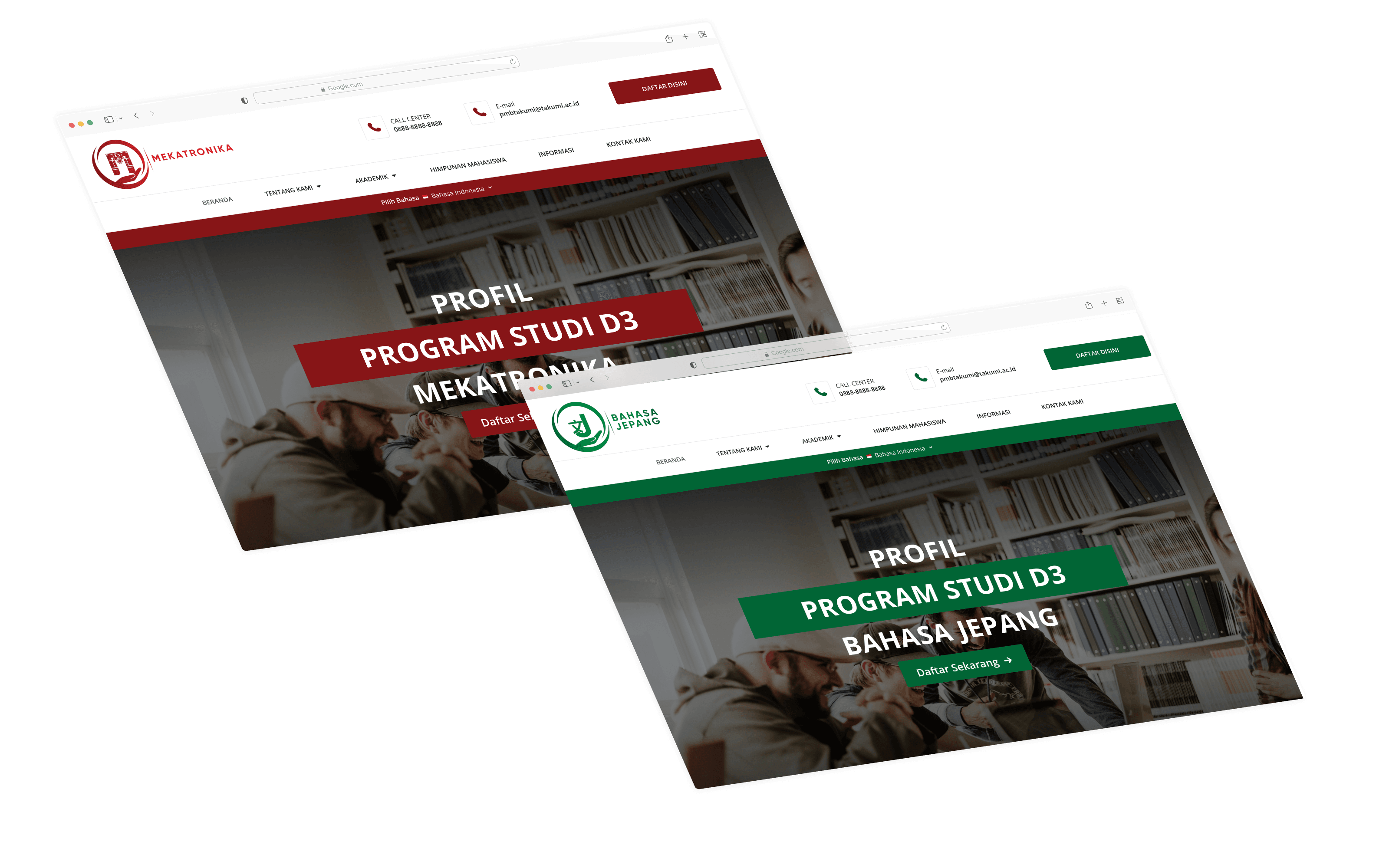 Politeknik Takumi website redesign preview